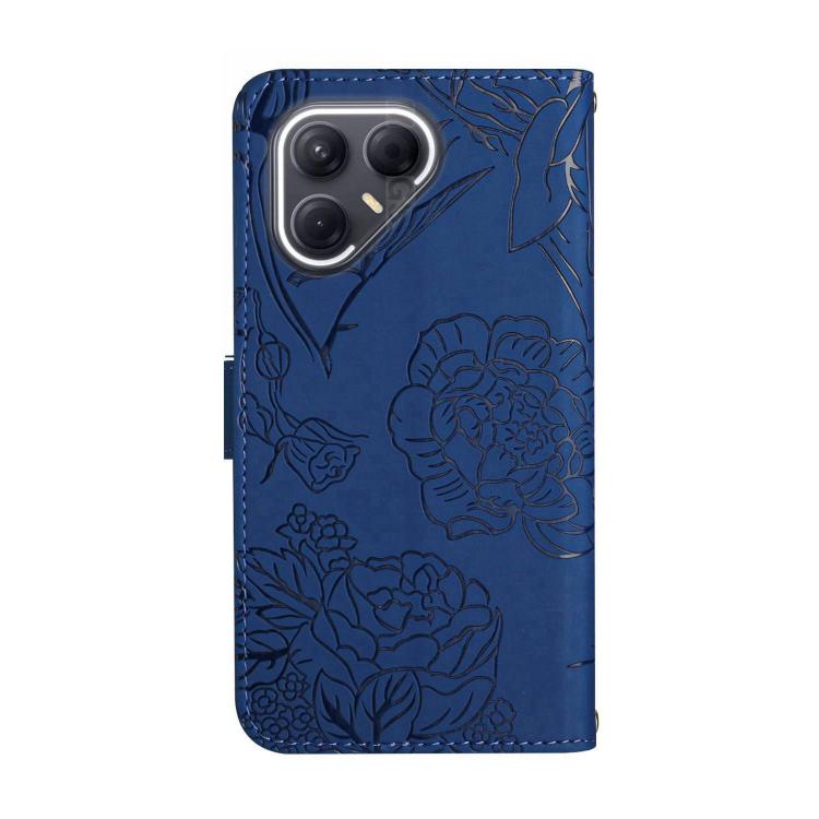 For Tecno Pova 7 5G Skin Feel Butterfly Embossed Flip Leather Phone Case(Blue) - free shipping - PMC TechLife - Order now!