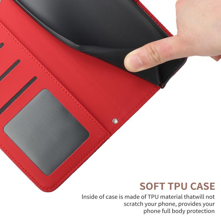 For Tecno Pova 7 5G Skin Feel Butterfly Embossed Flip Leather Phone Case(Red) - free shipping - PMC TechLife - Order now!