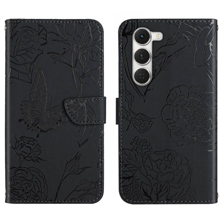 For Tecno Spark 40 Pro 4G Skin Feel Butterfly Embossed Flip Leather Phone Case(Black) - free shipping - PMC TechLife - Order now!