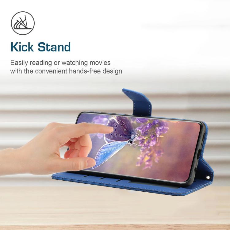 For Tecno Pova 7 4G Skin Feel Butterfly Embossed Flip Leather Phone Case(Blue) - free shipping - PMC TechLife - Order now!