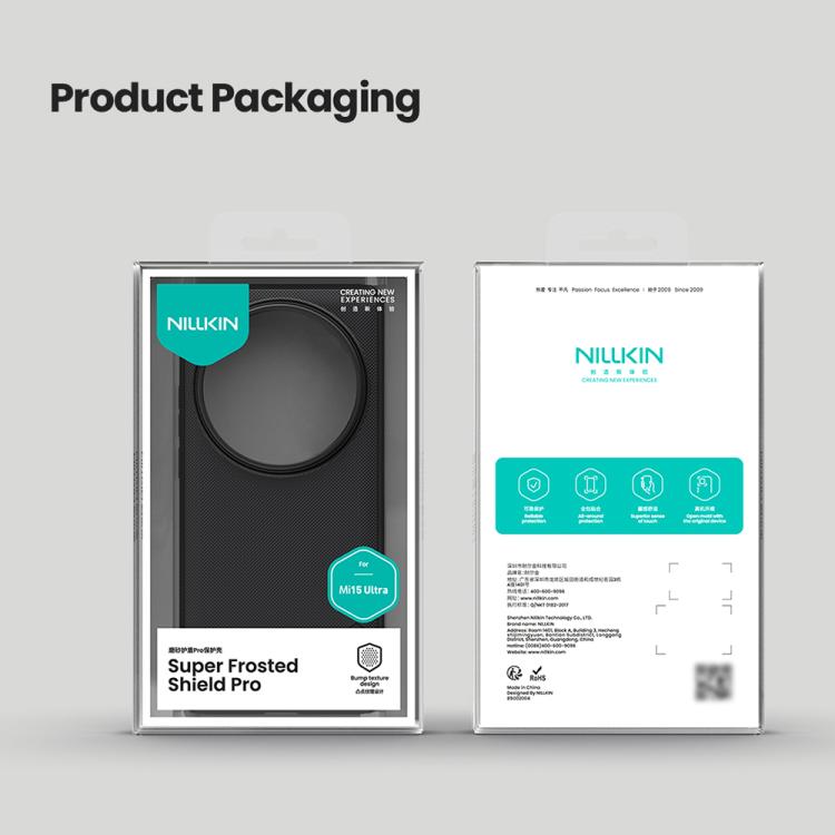 For Xiaomi 15 Ultra NILLKIN Frosted Shield Pro PC + TPU Phone Case(Black) - free shipping - PMc TechLife - Order now!