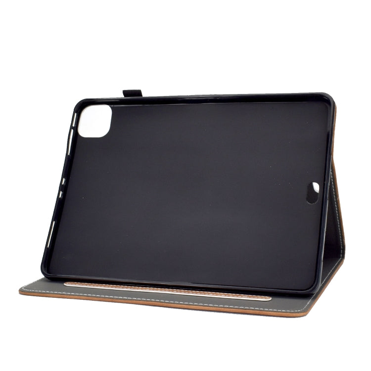 For iPad Air 2022 / 2020 10.9 Cowhide Texture Horizontal Flip Leather Case with Holder & Card Slots & Sleep / Wake-up Function(Brown) - free shipping - PMC TechLife - Order now!