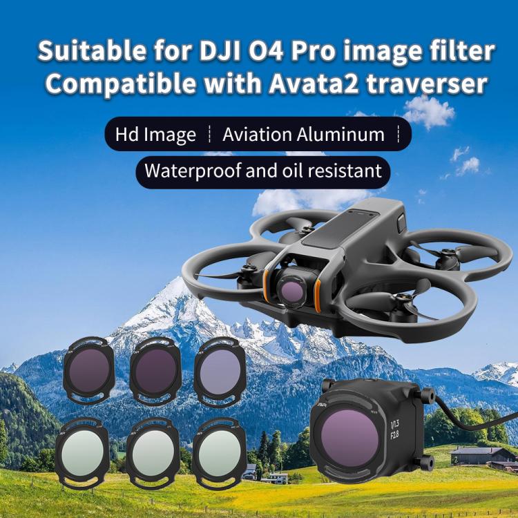 For DJI O4 Air Unit Pro / Avata 2 JSR YB Series Camera Lens Filter, Filter:3 in 1 CPL ND8/16 - free shipping - PMC TechLife - Order now!