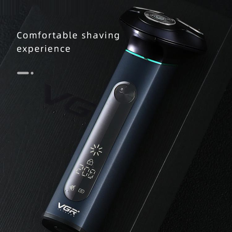 VGR V-310 Digital Display Three-blade IPX7 Electric Shaver(Black) - free shipping - PMC TechLife - Order now!