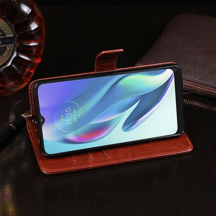 For iPhone 16e idewei Crazy Horse Texture Leather Phone Case(Sky Blue) - free shipping - PMc TechLife - Order now!