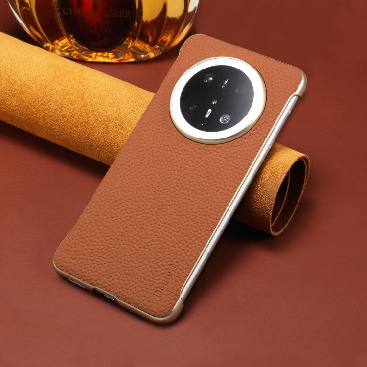 For Huawei Mate 70 Denior A20 Genuine Leather Litchi Texture MagSafe Frameless Phone Case(Brown) - free shipping - PMc TechLife - Order now!