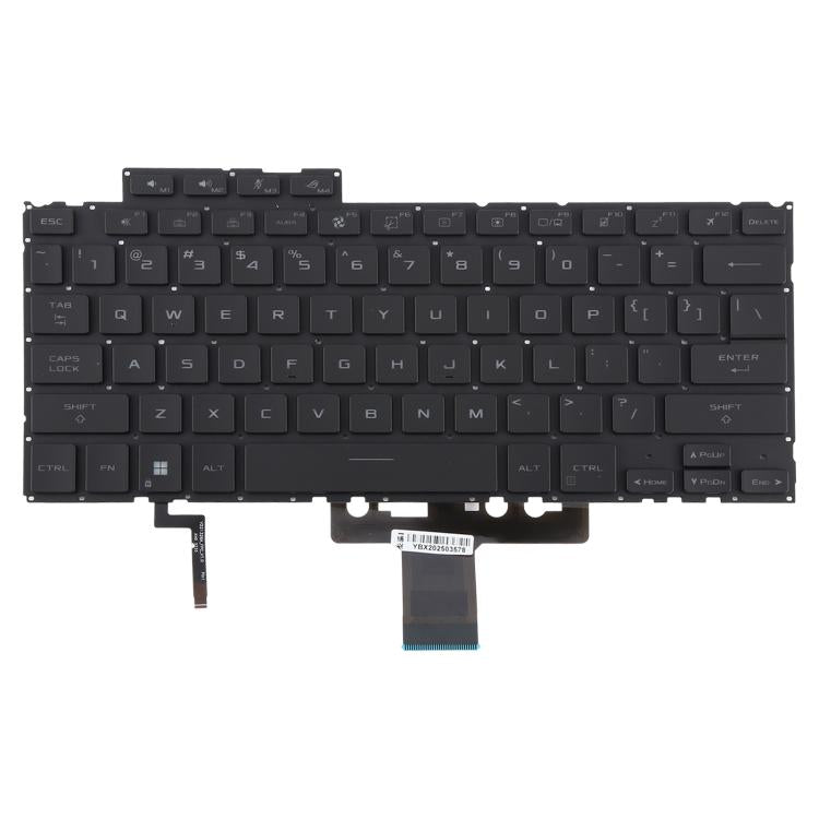 US Version Backlit Laptop Keyboard for Asus ROG Flow X13 GV302 2023 GV302XV GV302XU(Black) - Replacement Keyboards by PMc TechLife | Online Shopping South Africa | PMc TechLife | Buy Now Pay Later Mobicred