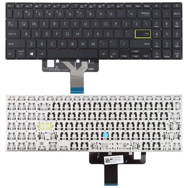 US Version Laptop Keyboard for Asus VivoBook X521 V5100E X521FL S5600F S533F 2020(Black) - Replacement Keyboards by PMc TechLife | Online Shopping South Africa | PMc TechLife | Buy Now Pay Later Mobicred