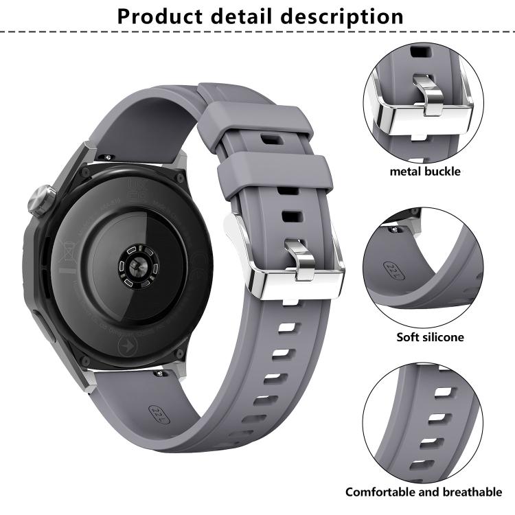 Kalebol 22mm Universal Silicone Watch Strap(Pink) - free shipping - PMc TechLife - Order now!