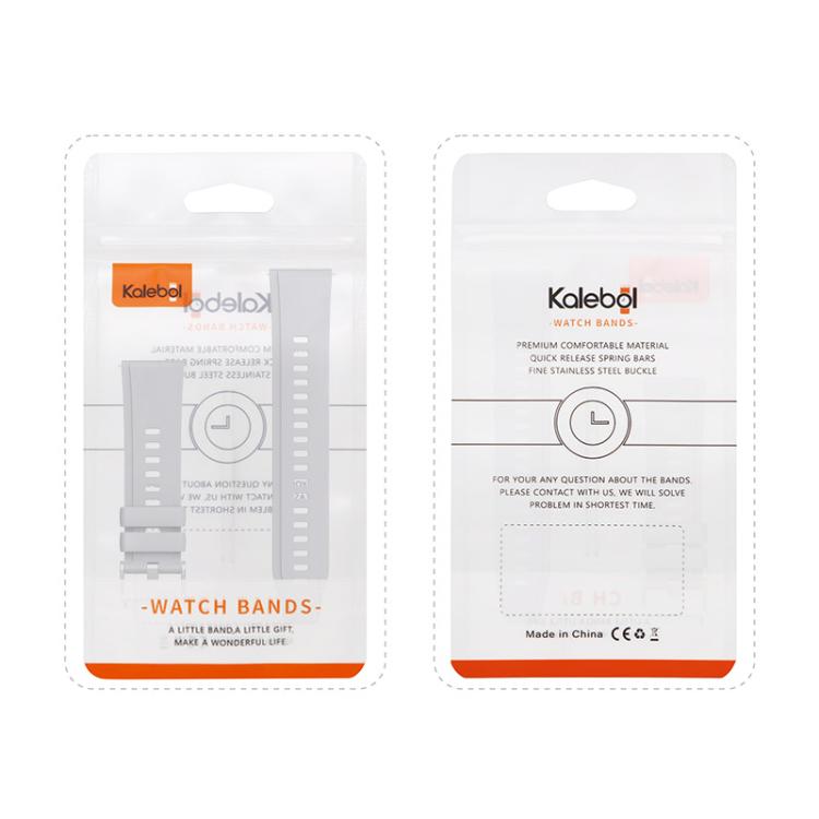 Kalebol 22mm Universal Silicone Watch Strap(Yellow) - 22mm Bands by Kalebol | Online Shopping South Africa | PMc TechLife | Buy Now Pay Later Mobicred