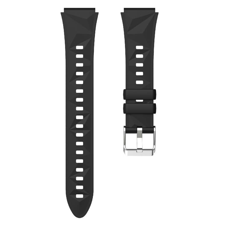 Kalebol 18mm Universal Diamond Embossed Silicone Strap(Black) - free shipping - PMc TechLife - Order now!