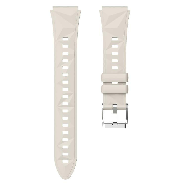 Kalebol 18mm Universal Diamond Embossed Silicone Strap(Starlight) - 18mm Bands by Kalebol | Online Shopping South Africa | PMc TechLife | Buy Now Pay Later Mobicred