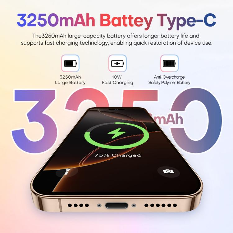 A88 / i16 Pro Max, 2GB+16GB, 6.6 inch Android 8.1 MTK6580A Quad Core, OTG, Network: 3G, Dual SIM, Plug:US Plug(Titanium White) - free shipping - PMc TechLife - Order now!