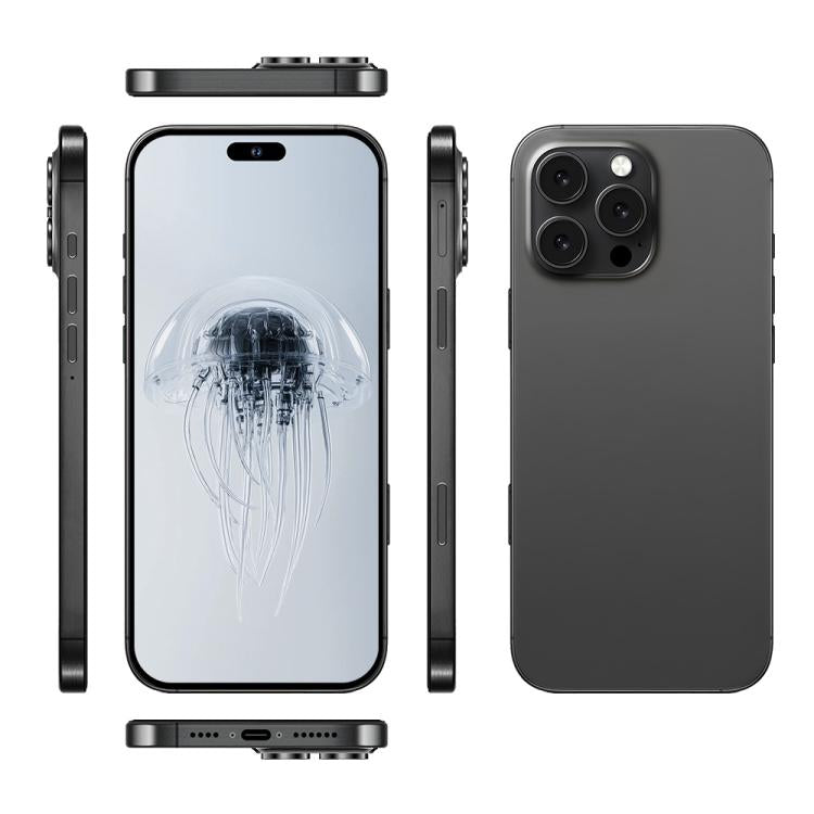 A88A / i16 Pro Max, 6GB+64GB, 6.6 inch Android 12 MTK6762 Helio G25 Octa Core, NFC, OTG, Network: 4G, Dual SIM, Plug:EU Plug(Titanium Black) - free shipping - PMc TechLife - Order now!