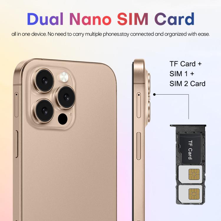 A88A / i16 Pro Max, 6GB+64GB, 6.6 inch Android 12 MTK6762 Helio G25 Octa Core, NFC, OTG, Network: 4G, Dual SIM, Plug:EU Plug(Titanium Black) - free shipping - PMc TechLife - Order now!