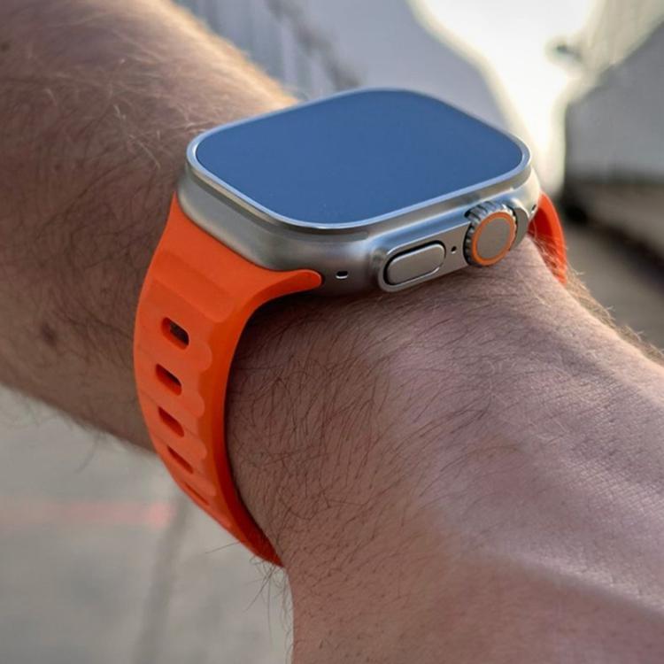 For Apple Watch 46mm / 49mm / 45mm / 44mm Kalebol Sport Silicone Strap(Cloudy Grey) - Watch Bands by Kalebol | Online Shopping South Africa | PMC TechLife | Buy Now Pay Later Mobicred
