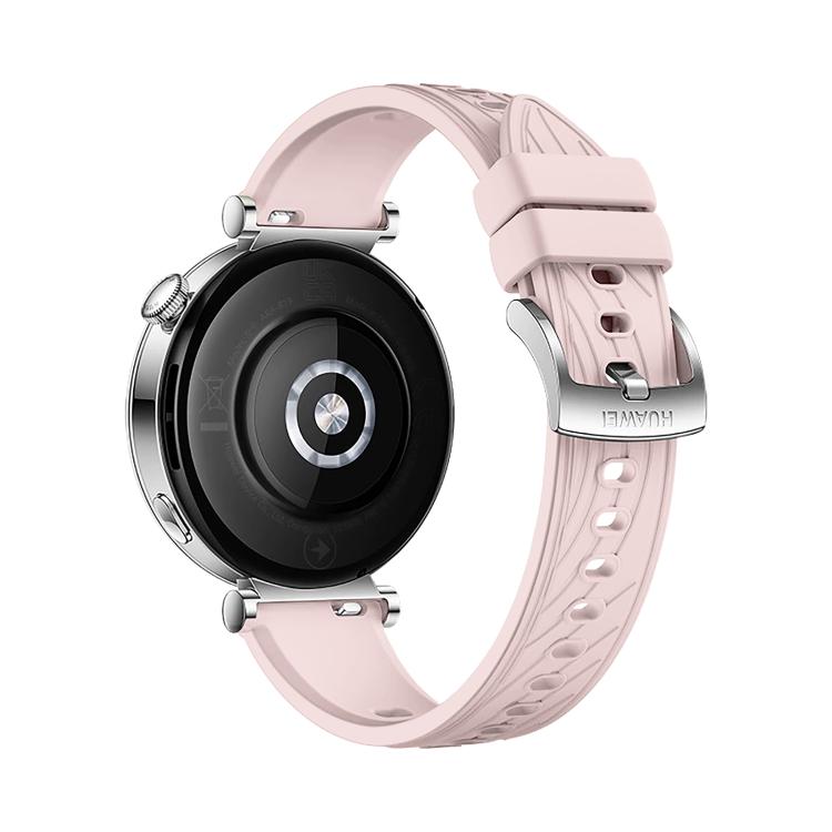 Kalebol 18mm Universal Textured Silicone Silver Buckle Strap(Pink) - free shipping - PMc TechLife - Order now!