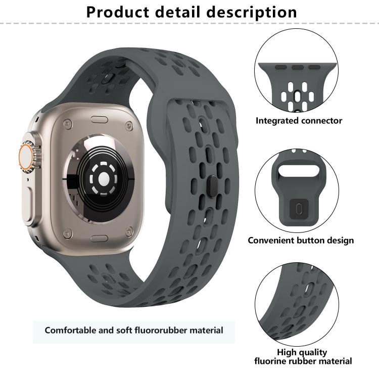 For Apple Watch 42mm / 41mm / 40mm / 38mm Kalebol Mesh Reverse Buckle Silicone Strap(Starlight) - Watch Bands by Kalebol | Online Shopping South Africa | PMC TechLife | Buy Now Pay Later Mobicred