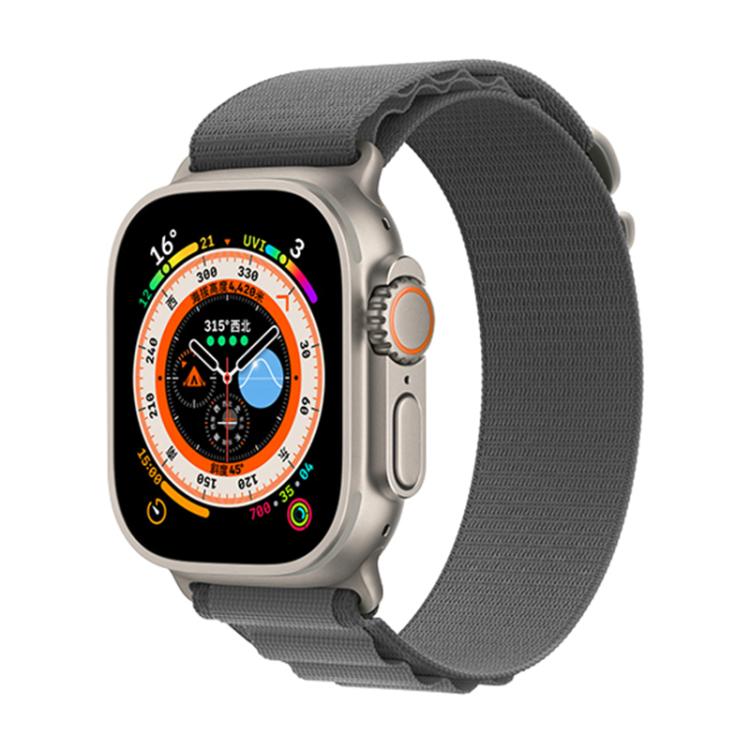 For Apple Watch 46mm / 49mm / 45mm / 44mm Kalebol Aline Nylon Loop Watch Band(Light Grey) - Watch Bands by Kalebol | Online Shopping South Africa | PMC TechLife | Buy Now Pay Later Mobicred