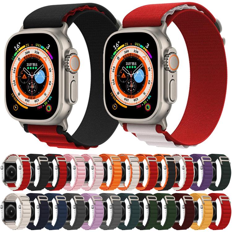 For Apple Watch 46mm / 49mm / 45mm / 44mm Kalebol Aline Nylon Loop Watch Band(Light Grey) - Watch Bands by Kalebol | Online Shopping South Africa | PMC TechLife | Buy Now Pay Later Mobicred