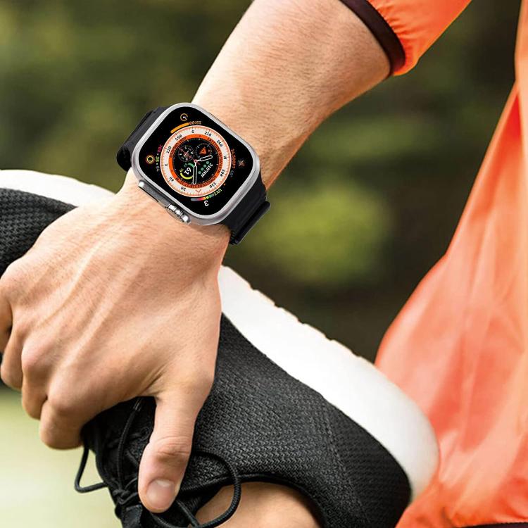 For Apple Watch 46mm / 49mm / 45mm / 44mm Kalebol Magnetic Silicone Strap(Pink) - Watch Bands by Kalebol | Online Shopping South Africa | PMC TechLife | Buy Now Pay Later Mobicred