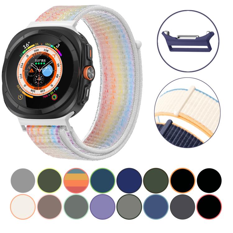 For Samsung Galaxy Watch Ultra 47mm Kalebol Quick Release Nylon Braided Watch Band(Crape) - free shipping - PMc TechLife - Order now!