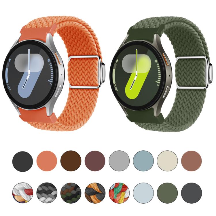 For Samsung Galaxy Watch 5 Pro / 6 / 7 Kalebol Button Braided Loop Magnetic Buckle Watch Band(Space Grey) - free shipping - PMc TechLife - Order now!