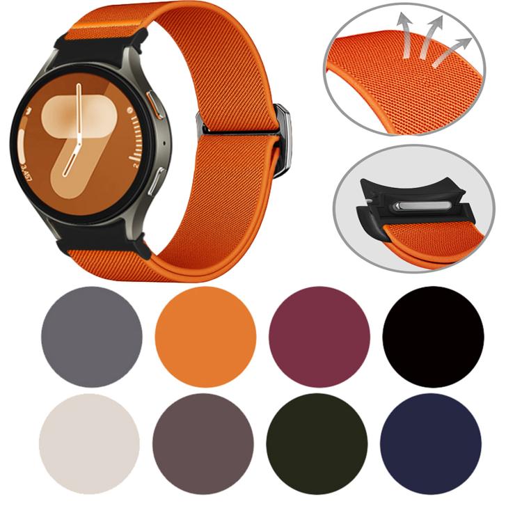 For Samsung Galaxy Watch 5 Pro / 6 / 7 Kalebol Button Elastic Nylon Watch Band(Starlight) - free shipping - PMc TechLife - Order now!