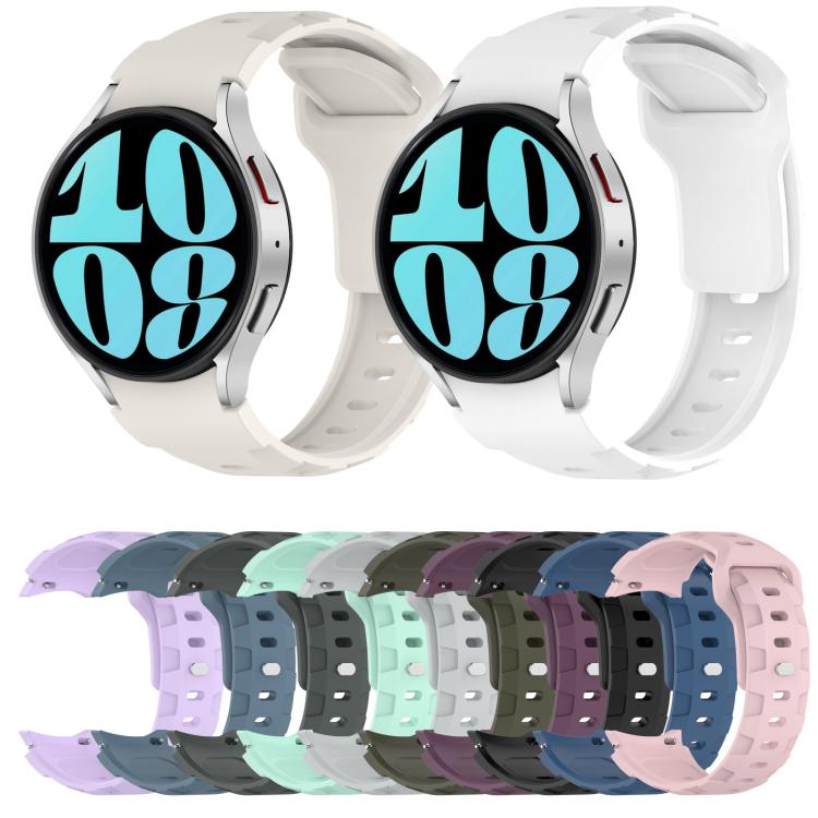 For Samsung Galaxy Watch 5 Pro / 6 / 7 Kalebol Armor Silicone Watch Band(White) - free shipping - PMc TechLife - Order now!
