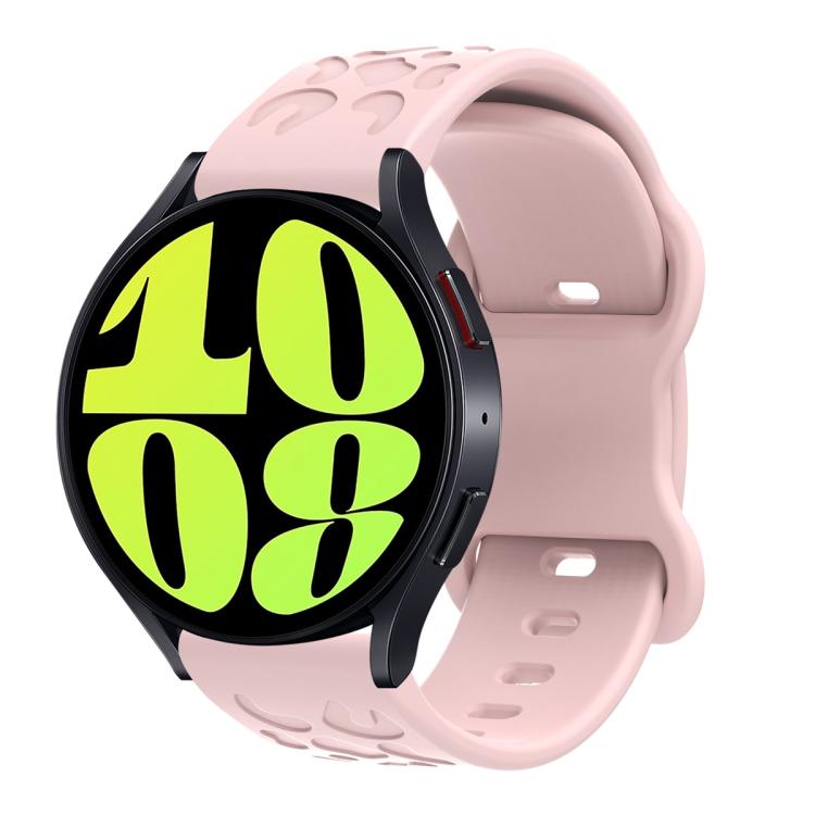 18mm Kalebol Leopard Print Butterfly Buckle Silicone Watch Band(Pink) - free shipping - PMc TechLife - Order now!
