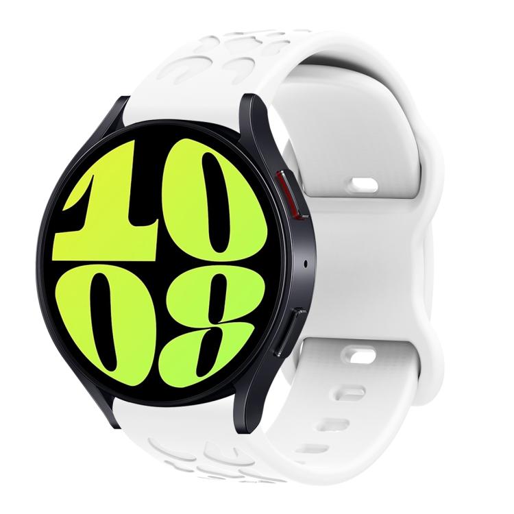 22mm Kalebol Leopard Print Butterfly Buckle Silicone Watch Band(White) - free shipping - PMc TechLife - Order now!