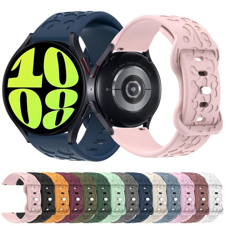 20mm Kalebol Leopard Print Butterfly Buckle Silicone Watch Band(Space Grey) - free shipping - PMc TechLife - Order now!