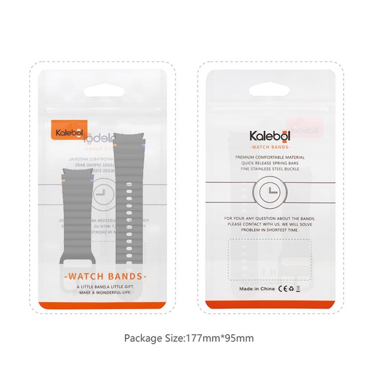 For Samsung Galaxy Watch 7  / 6 / 5 / 4 Kalebol Wave Stitching Silicone Watch Band(Starlight) - free shipping - PMc TechLife - Order now!