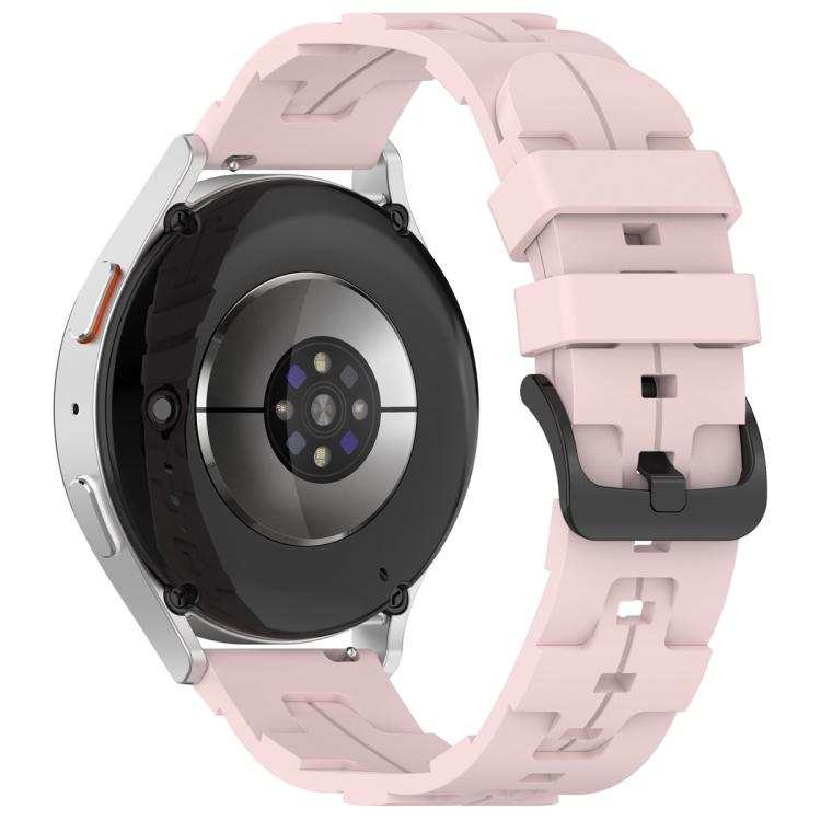 22mm Kalebol Solid Color Black Buckle Round Tail Silicone Watch Band(Rose Pink) - 22mm Bands by Kalebol | Online Shopping South Africa | PMc TechLife | Buy Now Pay Later Mobicred