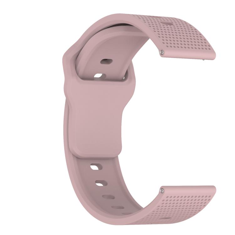 22mm Kalebol Dot Studded Buckle Silicone Watch Band(Rose Pink) - 22mm Bands by Kalebol | Online Shopping South Africa | PMc TechLife | Buy Now Pay Later Mobicred