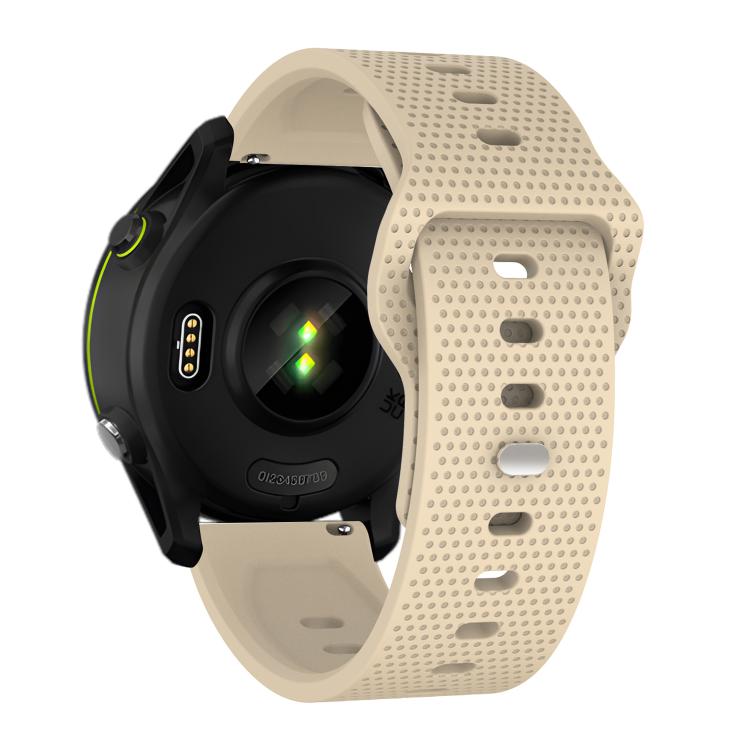 22mm Kalebol Dot Studded Buckle Silicone Watch Band(Cream Color) - 22mm Bands by Kalebol | Online Shopping South Africa | PMc TechLife | Buy Now Pay Later Mobicred