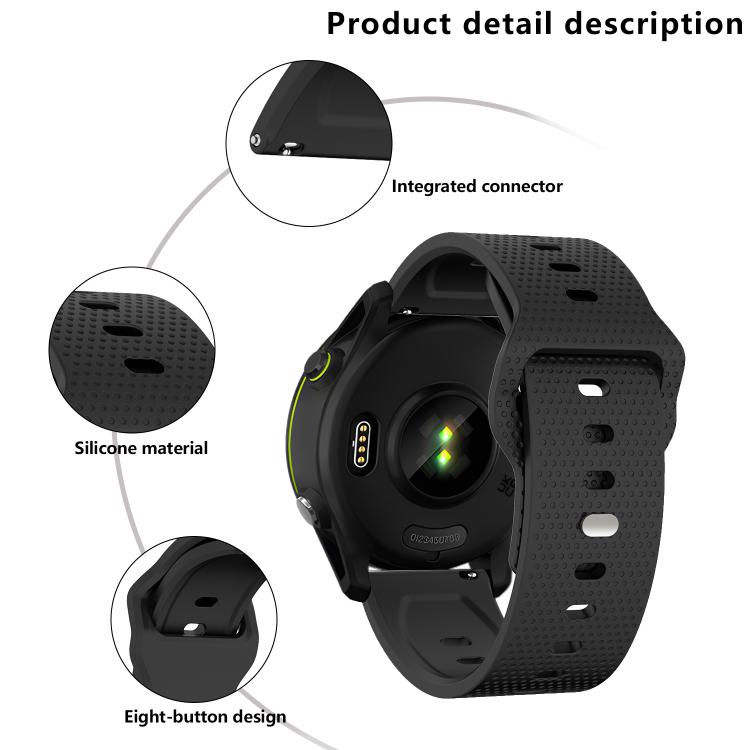22mm Kalebol Dot Studded Buckle Silicone Watch Band(Cream Color) - 22mm Bands by Kalebol | Online Shopping South Africa | PMc TechLife | Buy Now Pay Later Mobicred