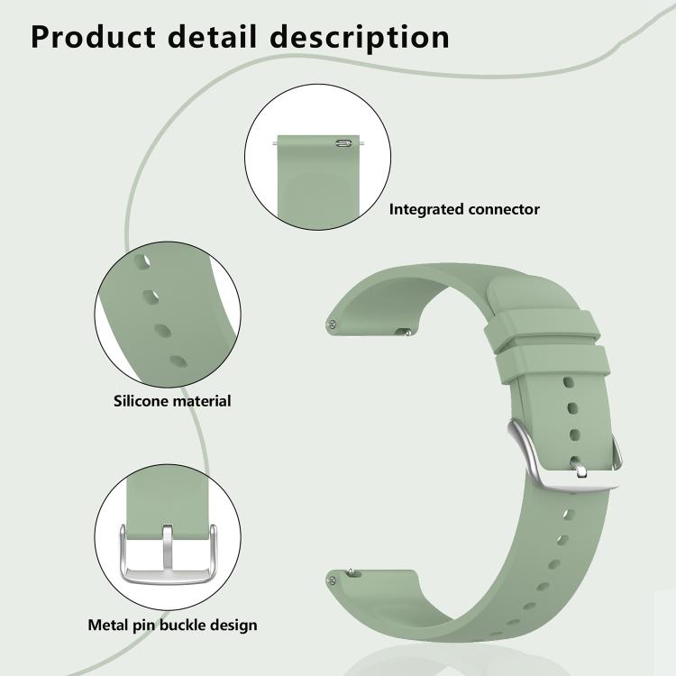 20mm Kalebol Round Tail Silicone Watch Band(Wine Red) - 20mm Bands by Kalebol | Online Shopping South Africa | PMc TechLife | Buy Now Pay Later Mobicred