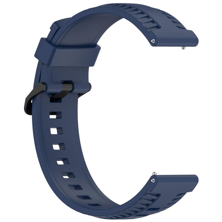 20mm Kalebol Black Buckle Tire Pattern Silicone Watch Band(Navy Blue) - free shipping - PMc TechLife - Order now!