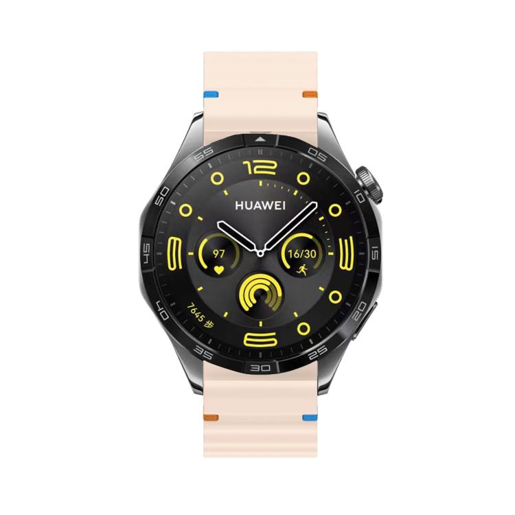 20mm Kalebol Wave Stitch Silicone Watch Band(Pink) - 20mm Bands by Kalebol | Online Shopping South Africa | PMc TechLife | Buy Now Pay Later Mobicred