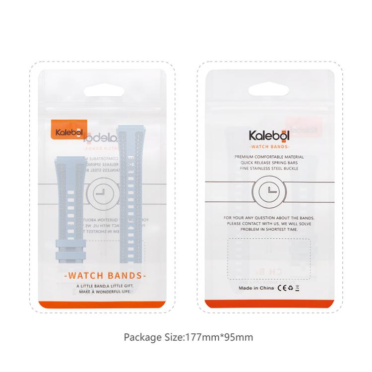18mm Kalebol Composite Silicone Watch Band(Green) - 18mm Bands by Kalebol | Online Shopping South Africa | PMc TechLife | Buy Now Pay Later Mobicred