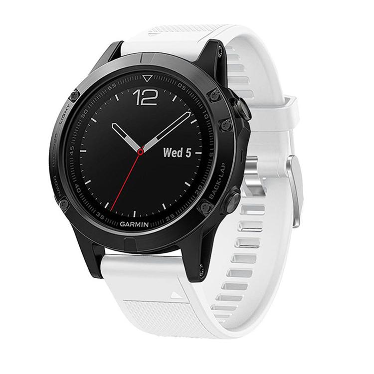 For Garmin QuickFit Kalebol 22mm Rhombus Texture Silicone Watch Band(White) - Watch Bands by Kalebol | Online Shopping South Africa | PMc TechLife | Buy Now Pay Later Mobicred