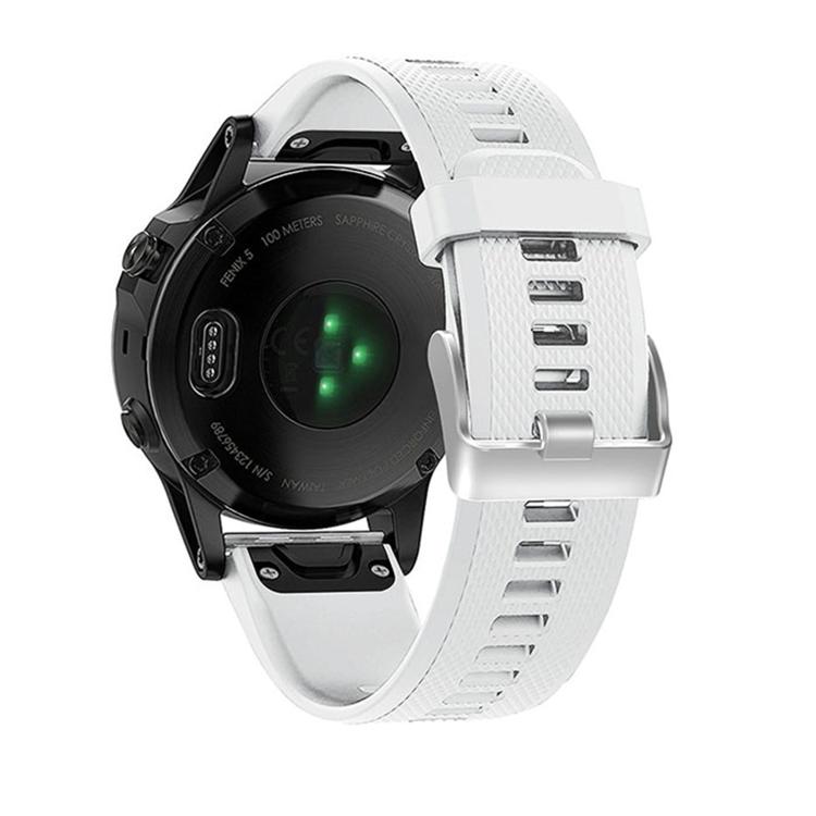 For Garmin QuickFit Kalebol 22mm Rhombus Texture Silicone Watch Band(White) - Watch Bands by Kalebol | Online Shopping South Africa | PMc TechLife | Buy Now Pay Later Mobicred