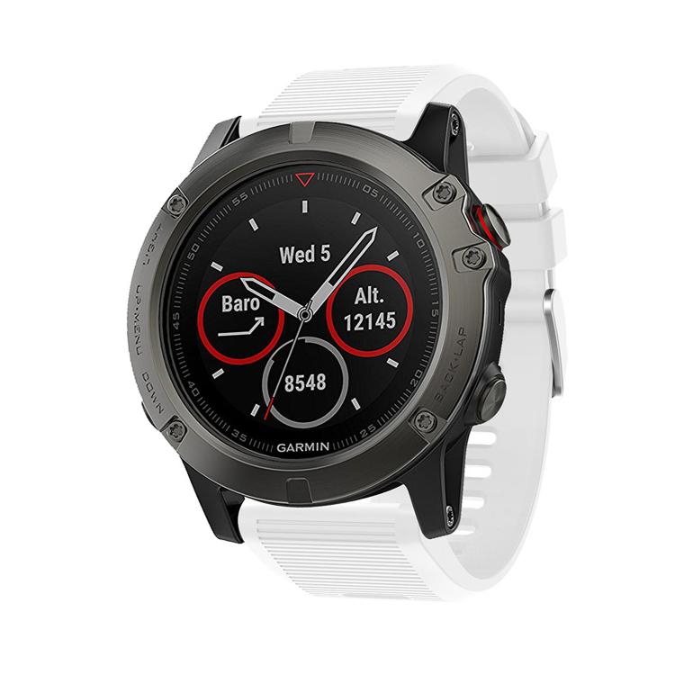 For Garmin QuickFit Kalebol 26mm Rhombus Texture Silicone Watch Band(White) - Watch Bands by Kalebol | Online Shopping South Africa | PMc TechLife | Buy Now Pay Later Mobicred