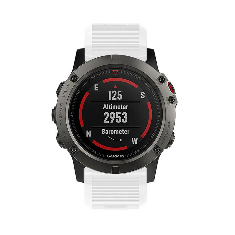 For Garmin QuickFit Kalebol 26mm Rhombus Texture Silicone Watch Band(White) - Watch Bands by Kalebol | Online Shopping South Africa | PMc TechLife | Buy Now Pay Later Mobicred