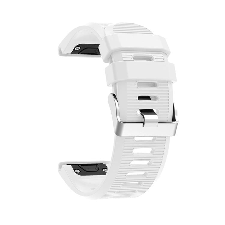 For Garmin QuickFit Kalebol 26mm Rhombus Texture Silicone Watch Band(White) - Watch Bands by Kalebol | Online Shopping South Africa | PMc TechLife | Buy Now Pay Later Mobicred