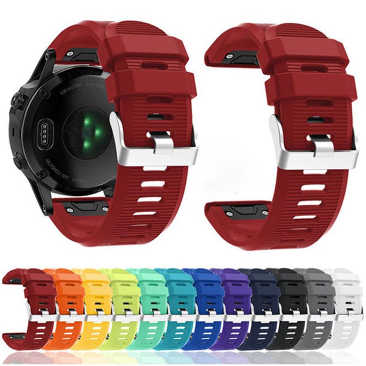 For Garmin QuickFit Kalebol 26mm Rhombus Texture Silicone Watch Band(White) - Watch Bands by Kalebol | Online Shopping South Africa | PMc TechLife | Buy Now Pay Later Mobicred