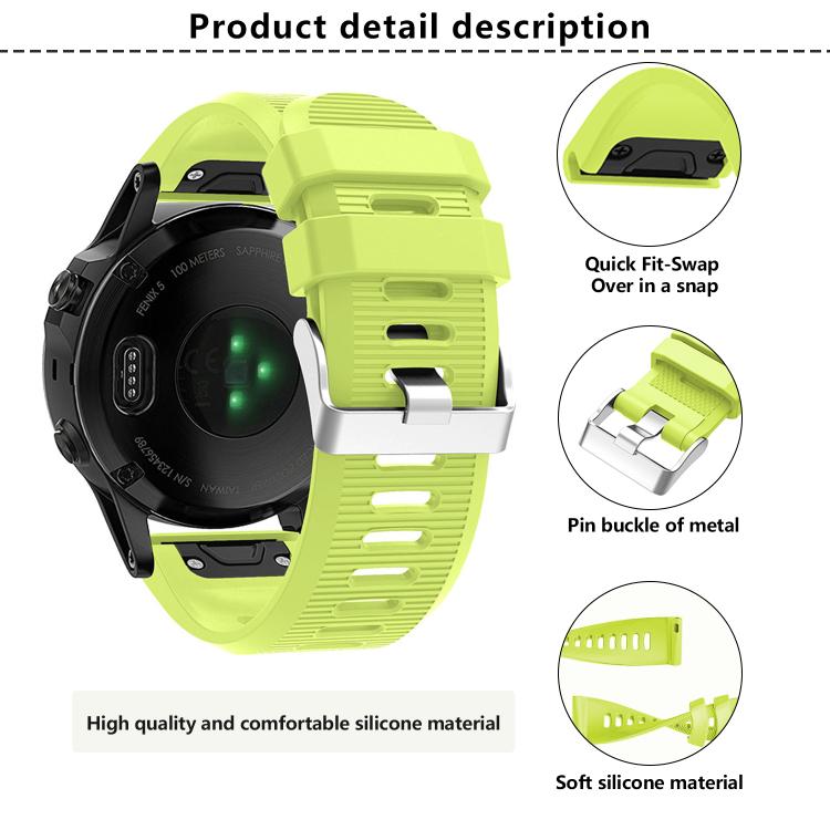 For Garmin QuickFit Kalebol 26mm Rhombus Texture Silicone Watch Band(White) - Watch Bands by Kalebol | Online Shopping South Africa | PMc TechLife | Buy Now Pay Later Mobicred