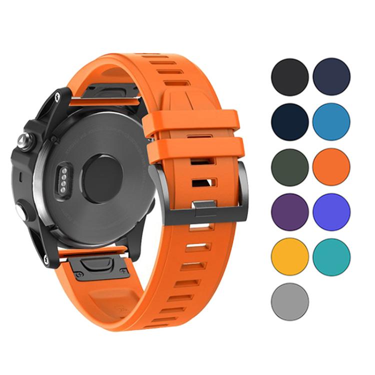 For Garmin QuickFit 26mm Kalebol Plain Texture Silicone Watch Band(Royal Blue) - free shipping - PMc TechLife - Order now!