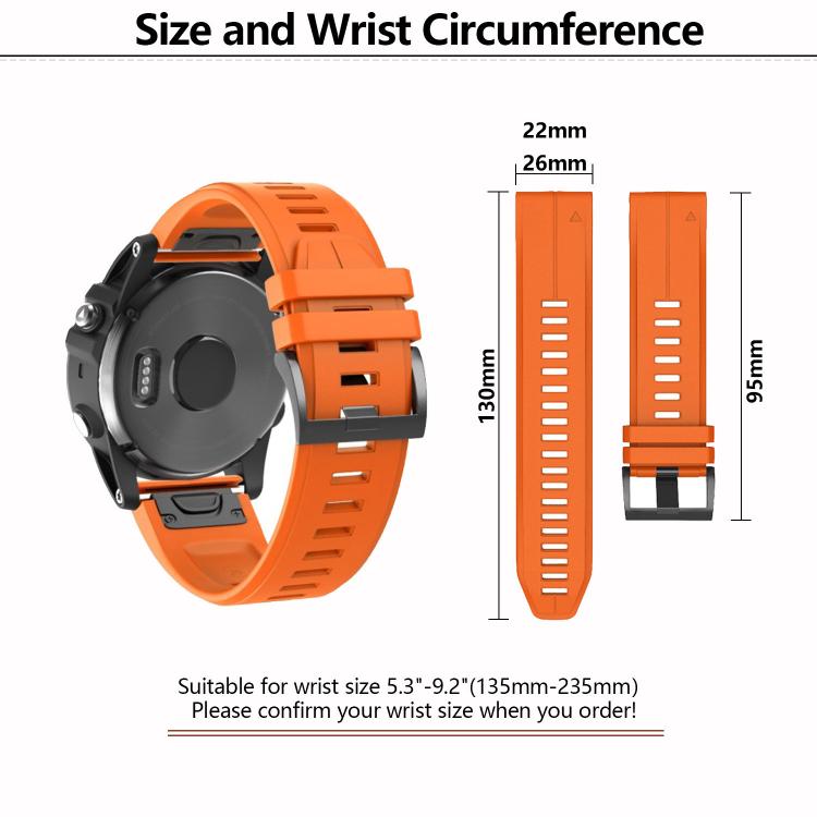 For Garmin QuickFit 26mm Kalebol Plain Texture Silicone Watch Band(Purple) - free shipping - PMc TechLife - Order now!
